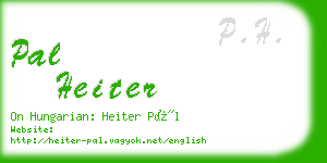 pal heiter business card